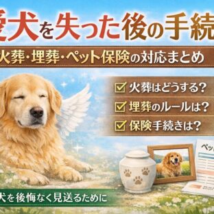 愛犬を失った後の手続き完全ガイド｜火葬・埋葬・死亡届・ペット保険まで徹底解説
