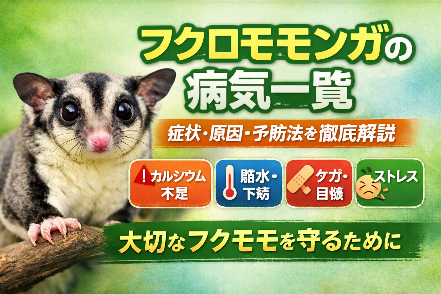 フクロモモンガの病気一覧