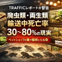 ペットショップの裏側に隠された真実｜爬虫類・両生類の輸送中死亡率が示す野生生物取引の闇