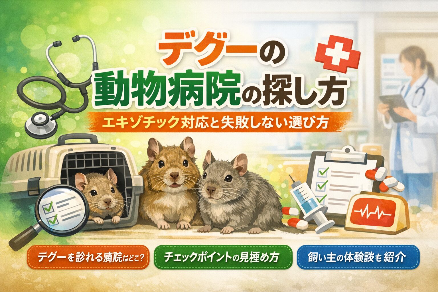 デグーの動物病院の探し方|