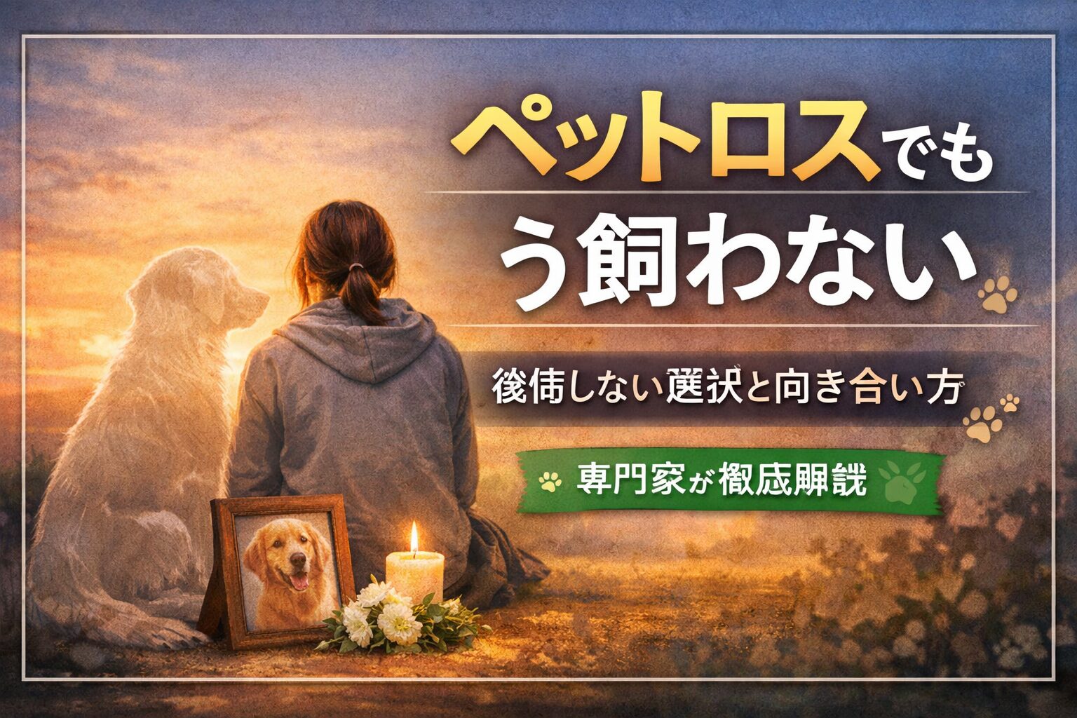 ペットロスでもう飼わない