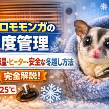 フクロモモンガの正しい温度管理｜冬の適温・ヒーター・冬越し対策を完全解説