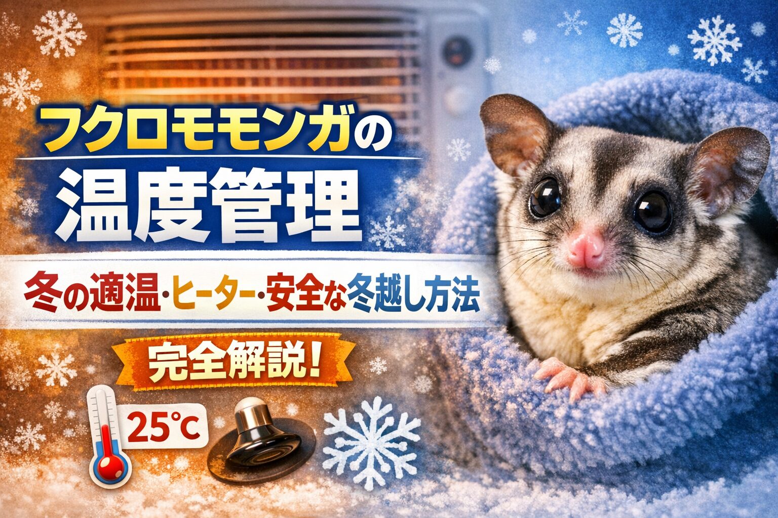 フクロモモンガの冬の過ごし方