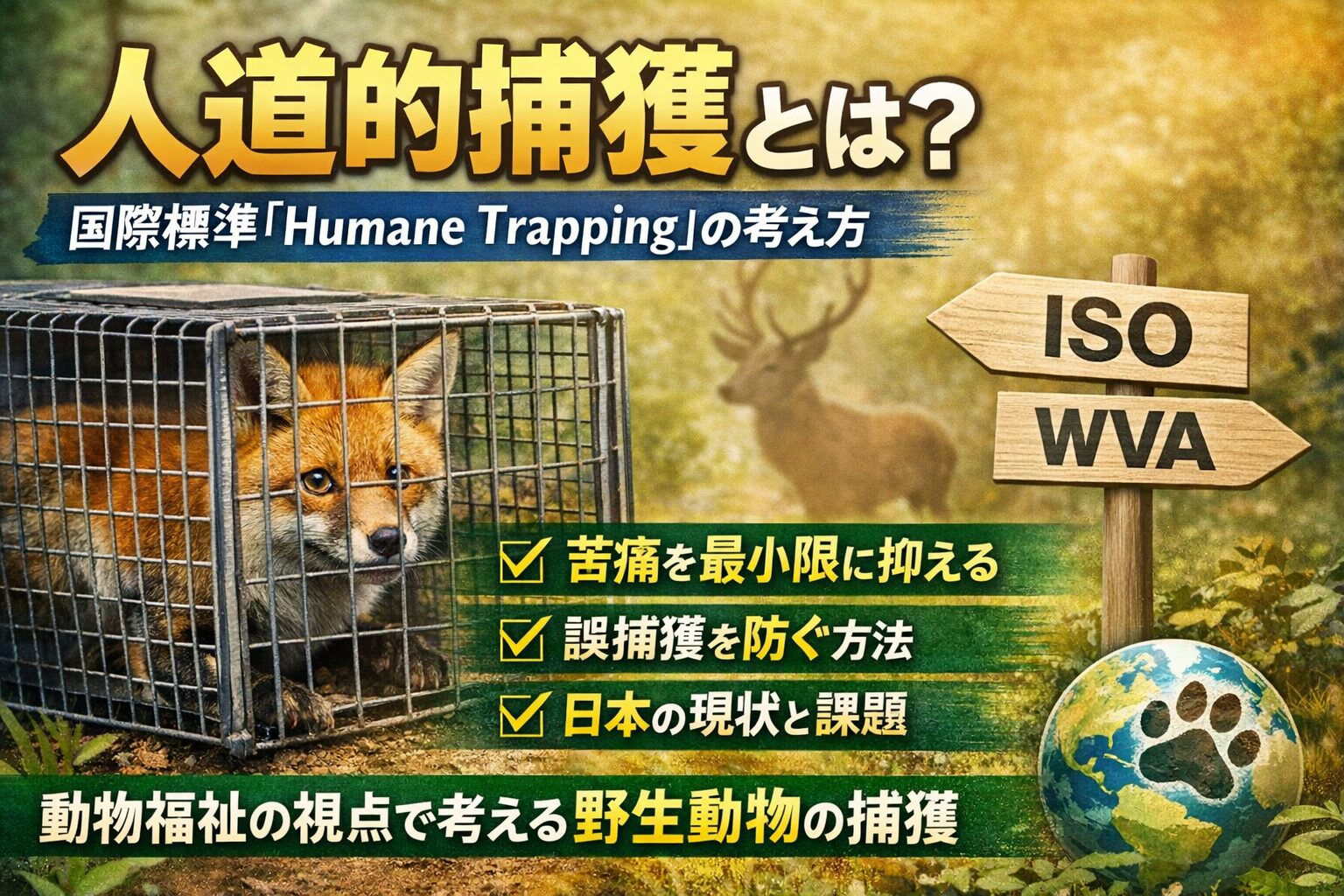 人道的捕獲の基準と課題