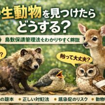 野生動物を見つけたらどうする？鳥獣保護管理法と正しい対応をわかりやすく解説
