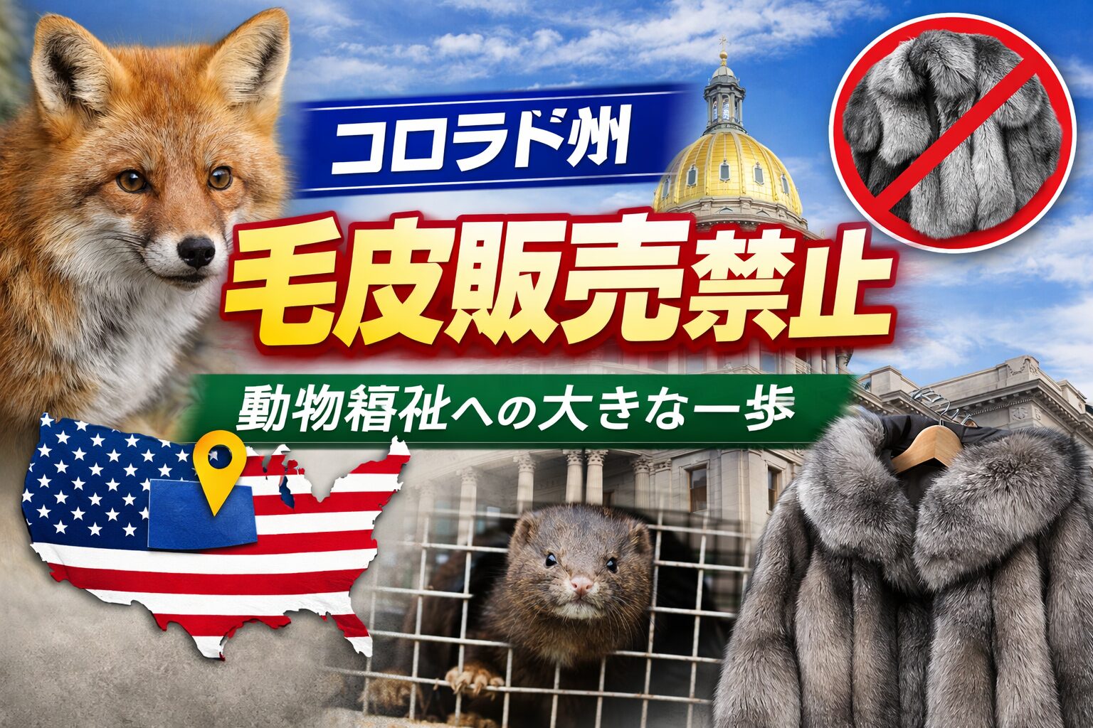 コロラド州で毛皮販売禁止