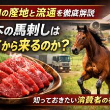 馬肉の産地と流通を徹底解説｜日本の馬刺しはどこから来るのか？消費者が知るべき事実
