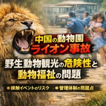 「中国の動物園ライオン事故とは？野生動物観光の危険性と動物福祉問題を解説」