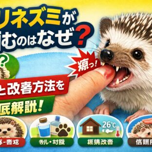 ハリネズミが噛むのはなぜ？原因と改善方法を動物福祉の視点から徹底解説