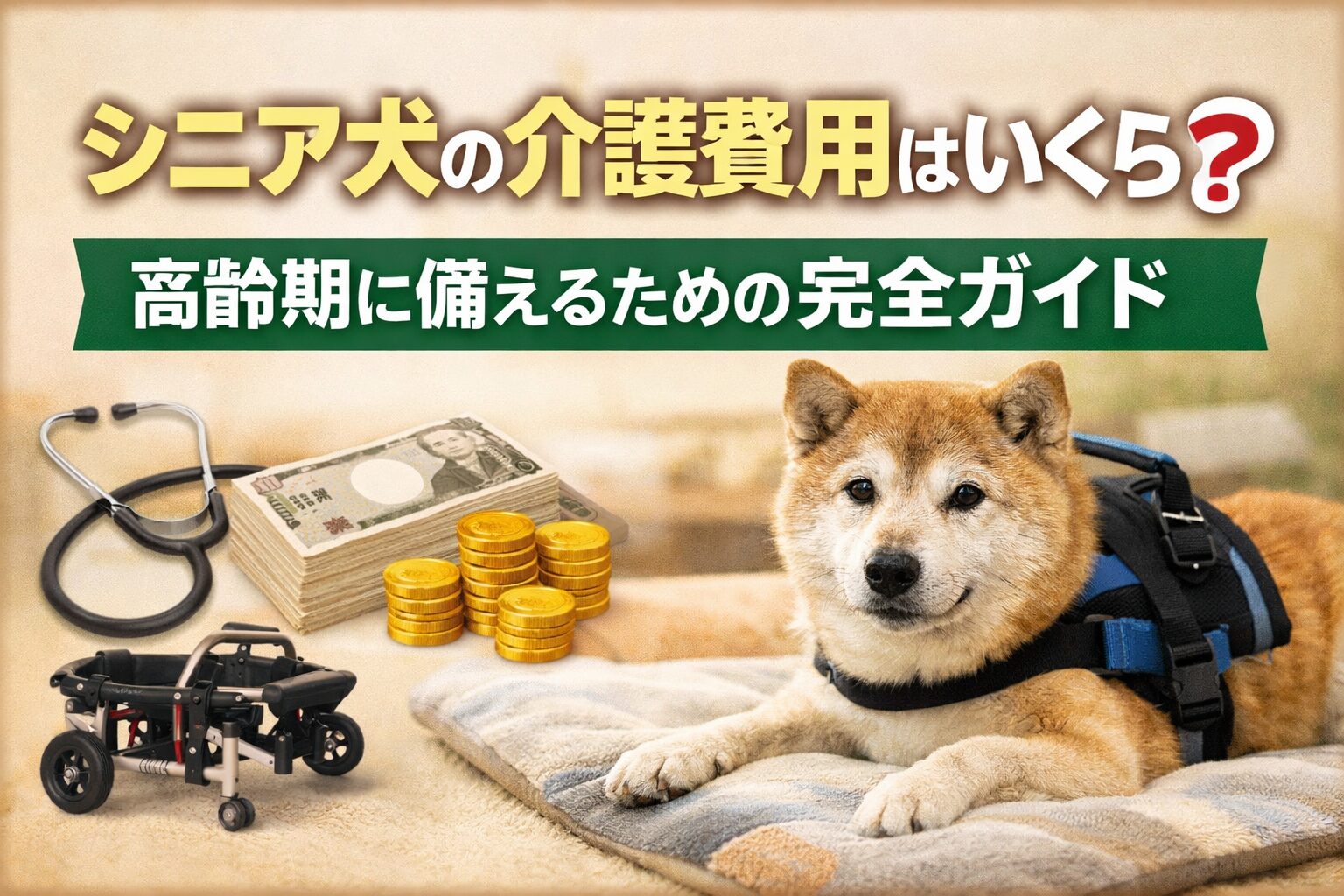 シニア犬の介護費用はいくら