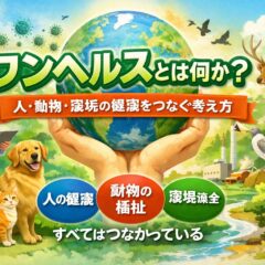 ワンヘルスとは？人・動物・環境の健康をつなぐ考え方をわかりやすく解説