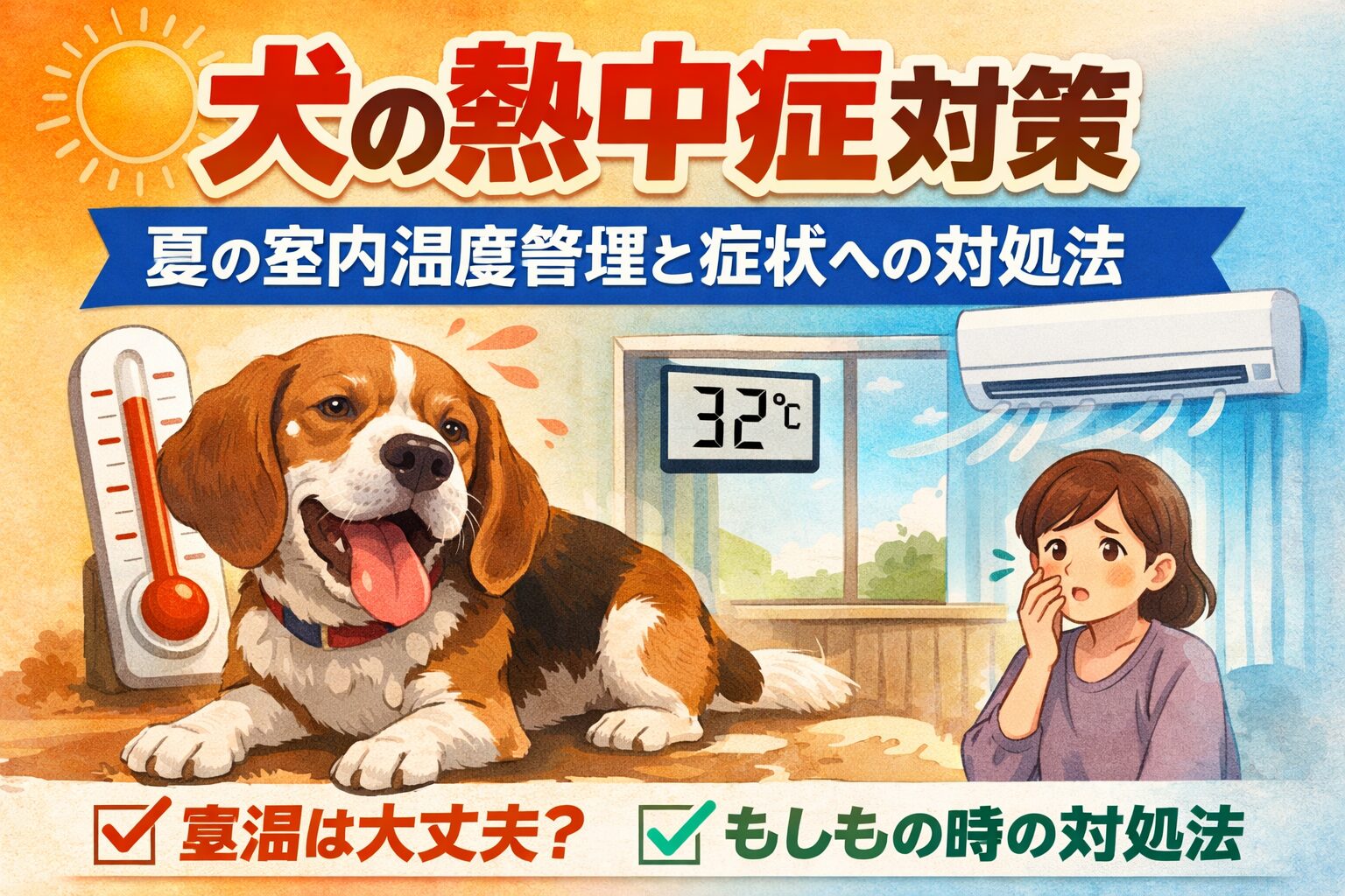 犬の熱中症を防ぐ