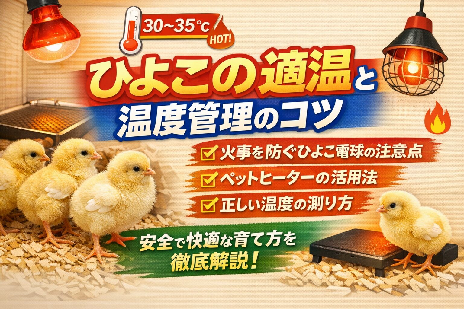 ひよこの適温は何度