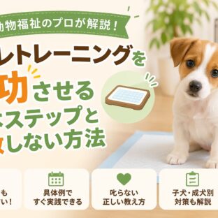 トイレトレーニングを成功させる基本ステップと失敗しない方法｜愛犬・愛猫のしつけを科学する