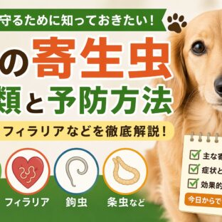 犬の寄生虫を徹底解説！回虫・フィラリアなど種類と予防方法まとめ