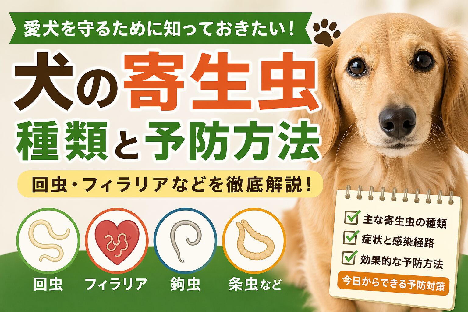 犬の寄生虫を徹底解説！