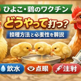 ひよこ・鶏のワクチン接種はどうやってするの？種類・時期・方法を動物福祉の視点で完全解説