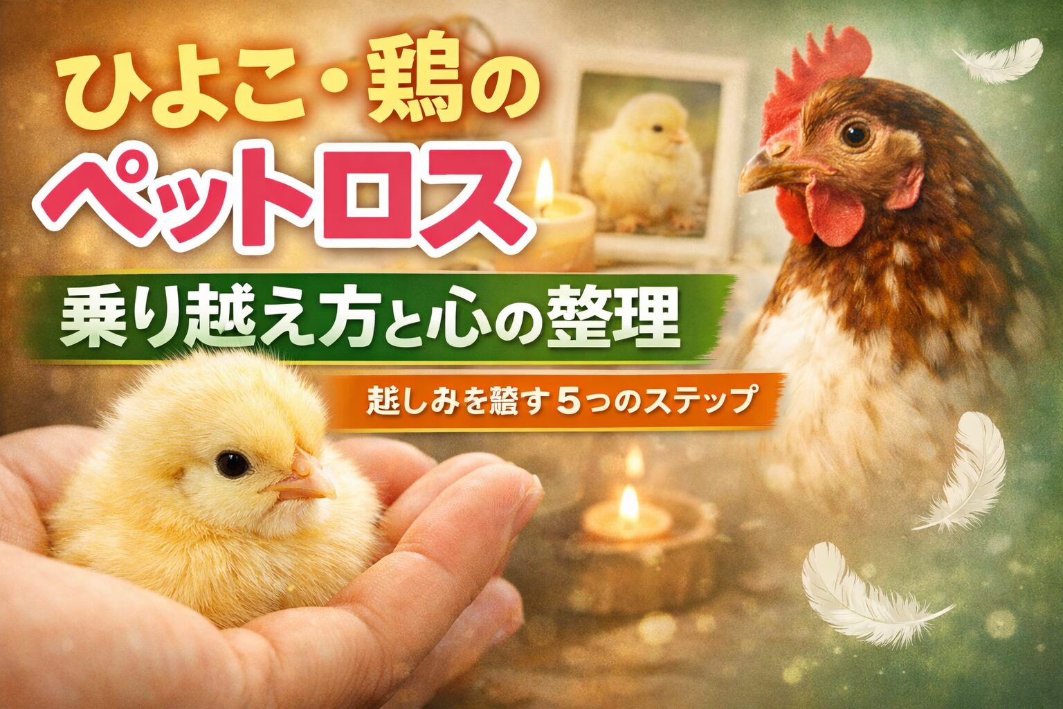 ひよこ・鶏のペットロスの乗り越え方