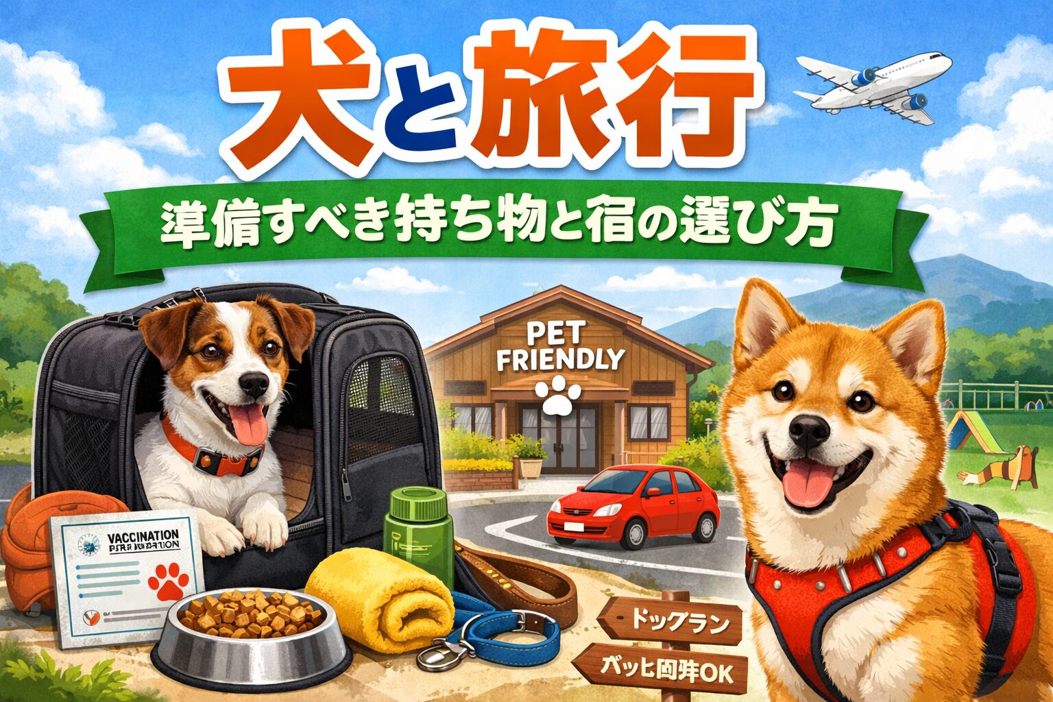 犬と旅行するときに準備すべきもの完全ガイド