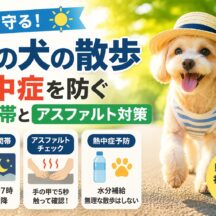 夏の犬の散歩で熱中症を防ぐ時間帯とアスファルト対策｜命を守る完全ガイド