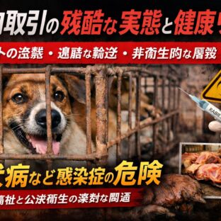 犬肉取引の残酷な実態と公衆衛生リスク｜世界が直面する動物福祉の深刻な問題