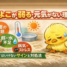 ひよこが元気がない・弱る理由とは？原因と対処法を動物福祉の視点で徹底解説