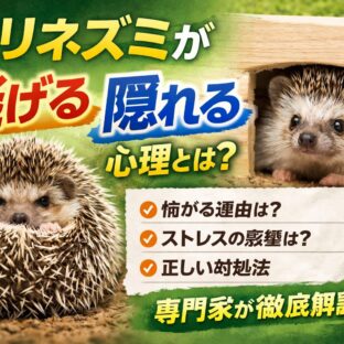 ハリネズミが逃げる・隠れる心理とは？行動の意味と正しい対応を専門家が解説