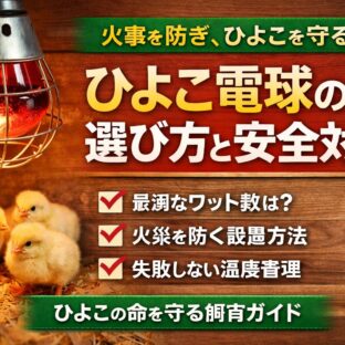 ひよこ電球の選び方と安全対策｜動物福祉の視点から徹底解説
