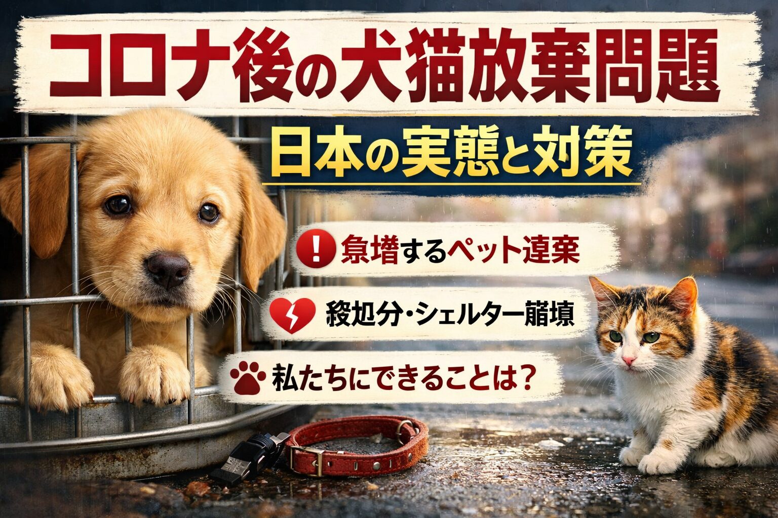 コロナ後の犬猫放棄問題