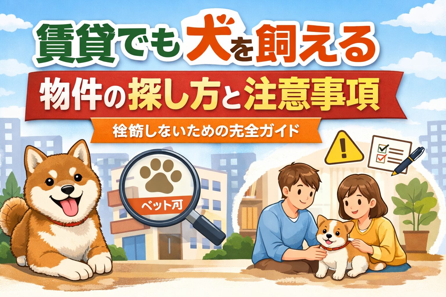 賃貸でも犬を飼える物件の探し方と注意事項