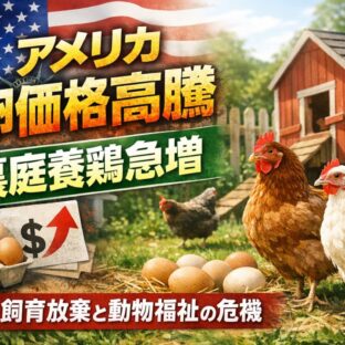 卵価格高騰でアメリカの「裏庭養鶏」が急増——見落とされがちな動物福祉の深刻なリスク