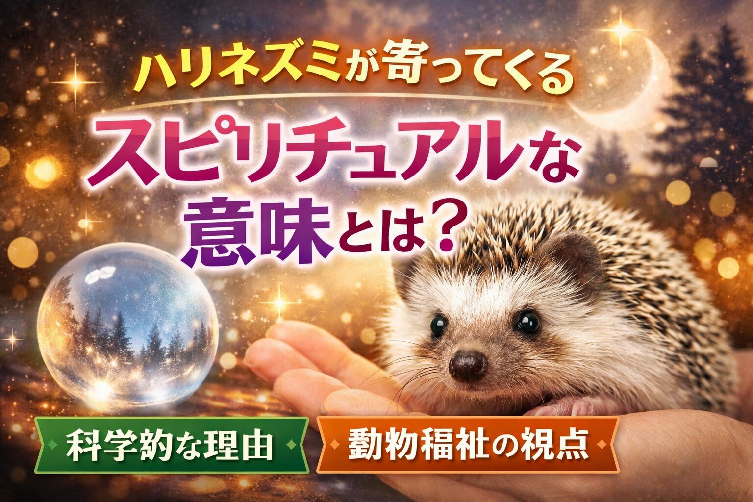 ハリネズミが寄ってくるスピリチュアルな意味とは