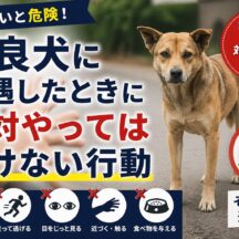 野良犬に遭遇したときに絶対やってはいけない行動｜動物福祉の専門家が解説