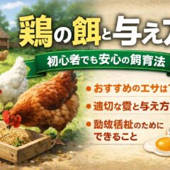 鶏の餌と与え方【完全ガイド】動物福祉の視点から見た正しい栄養管理とは