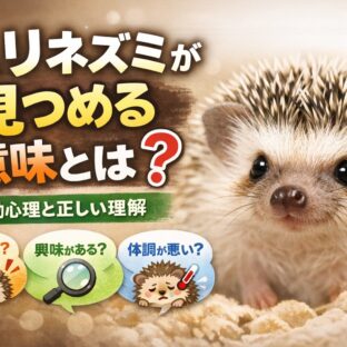 ハリネズミが見つめる意味とは？行動の理由と気持ちの読み取り方を専門家が解説