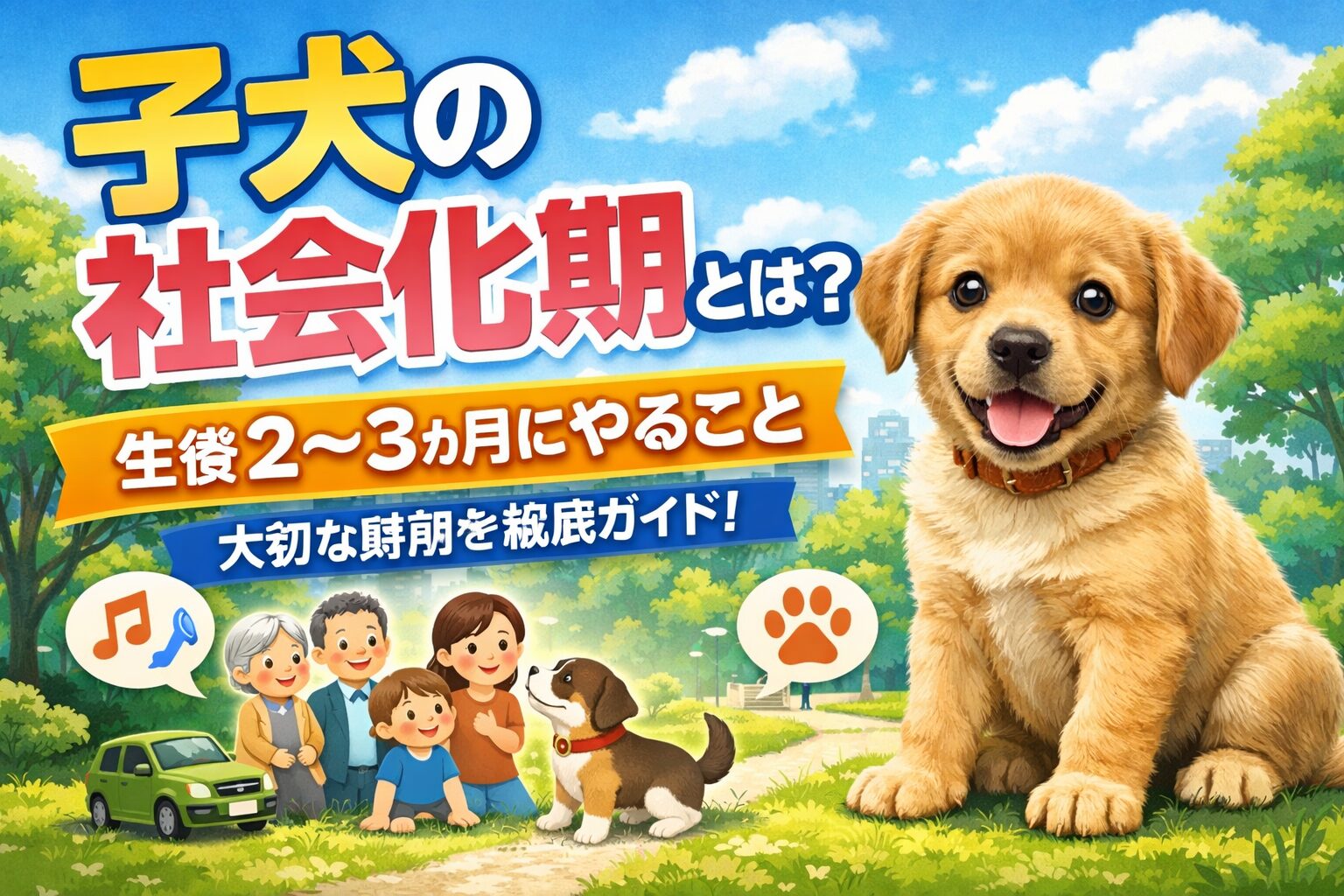 子犬の社会化期とは