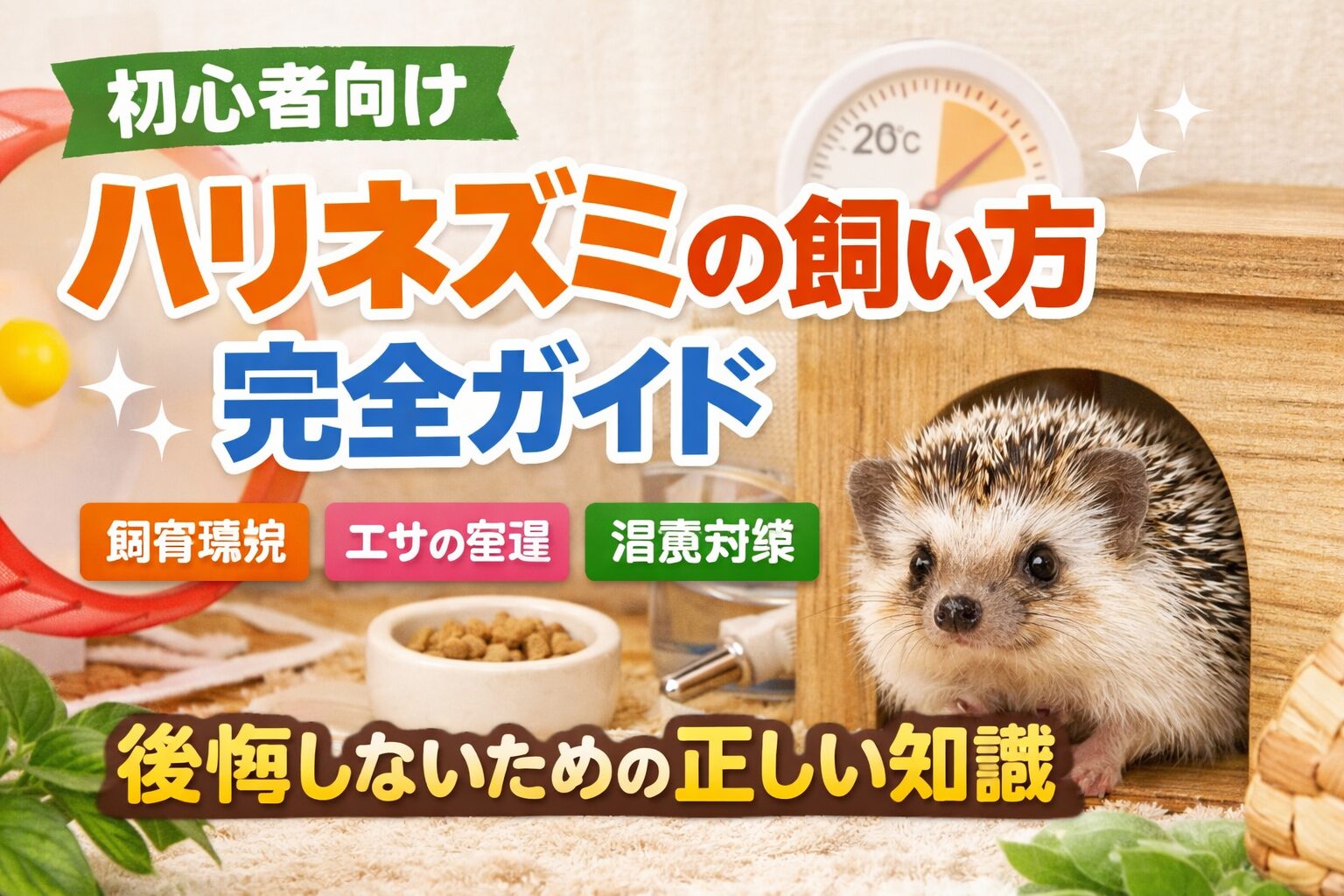 ハリネズミの飼い方完全ガイド【初心者向け】
