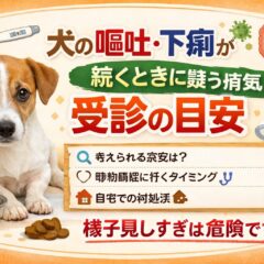 犬の嘔吐・下痢が続くときに疑う病気と受診の目安｜獣医師監修レベルの完全ガイド