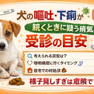 犬の嘔吐・下痢が続くときに疑う病気と受診の目安｜獣医師監修レベルの完全ガイド