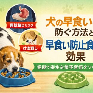 犬の早食いを防ぐ方法と早食い防止食器の効果｜命を守る食事習慣のすべて
