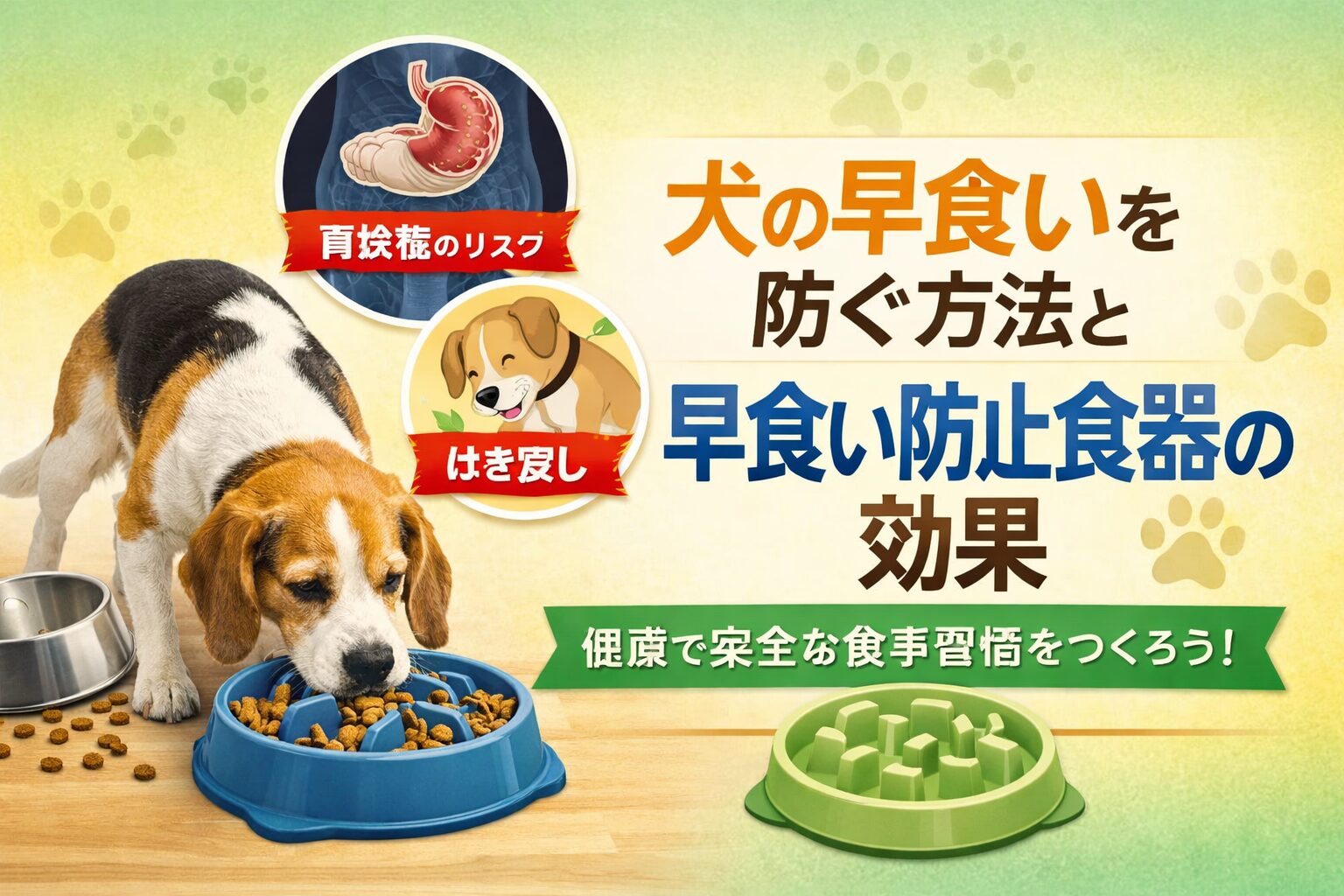 犬の早食いを防ぐ方法と早食い防止食器の効果