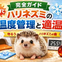 ハリネズミの温度管理と適温｜冬眠・夏バテを防ぐ完全ガイド【動物福祉の視点から解説】