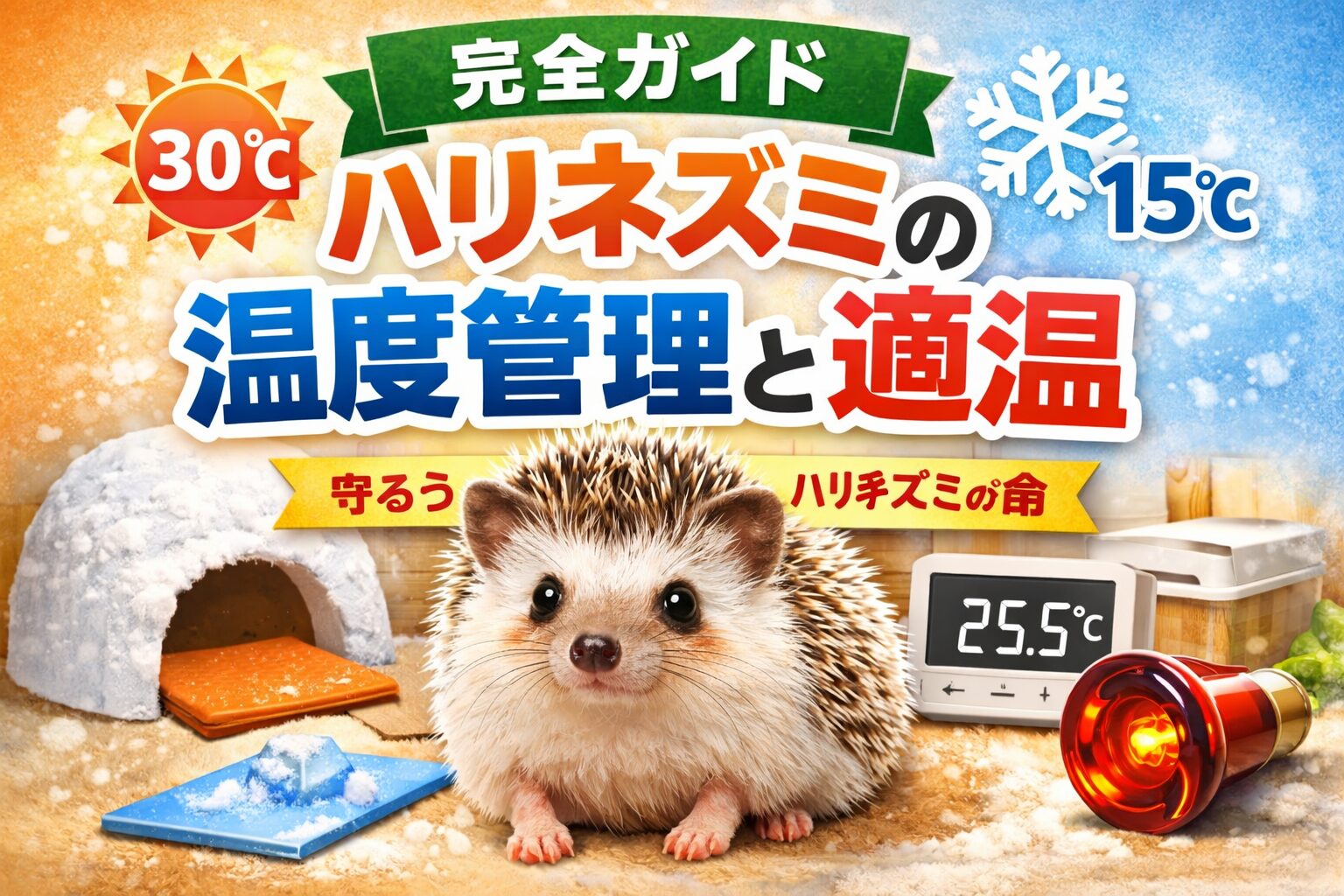 ハリネズミの温度管理と適温