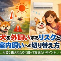 犬の外飼いリスクと室内飼いへの切り替え方法｜動物福祉の専門家が徹底解説
