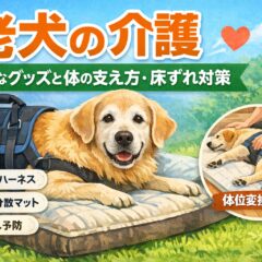 老犬の介護で必要なグッズと体の支え方・床ずれ対策｜獣医師監修レベルの完全ガイド