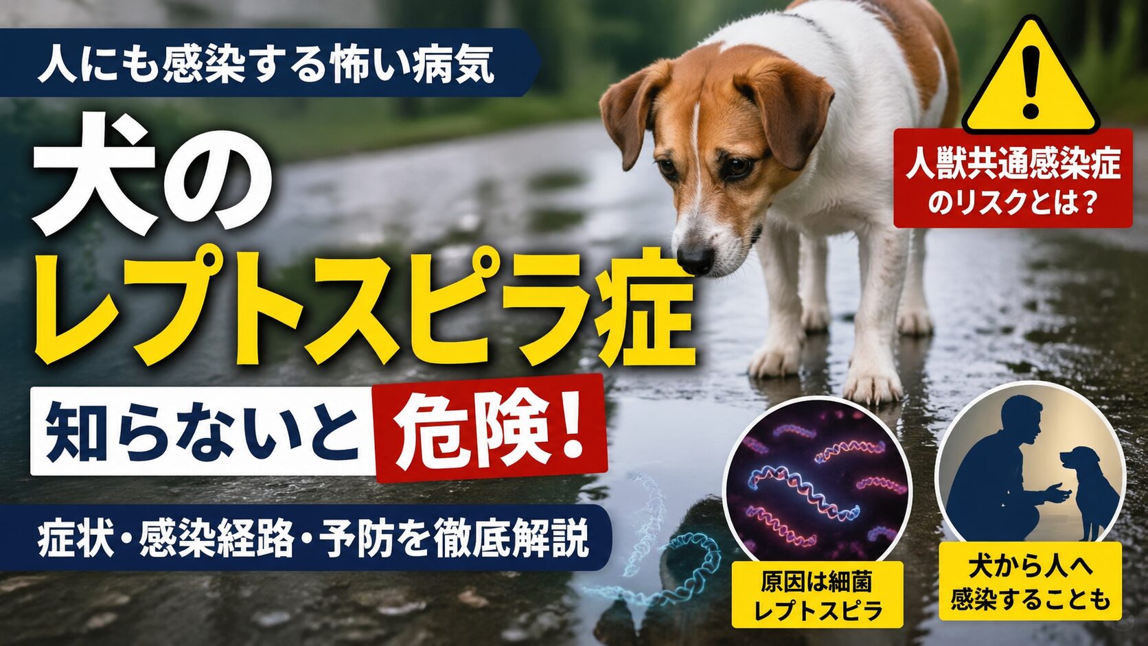 犬のレプトスピラ症とは？