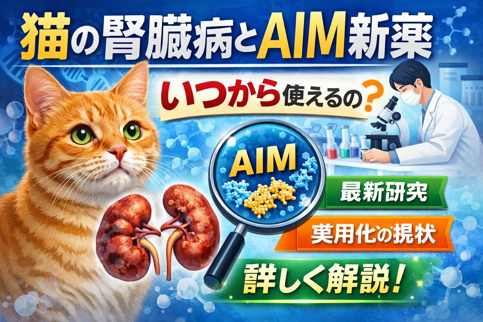 猫の腎臓病に「AIM新薬」はいつから使える？