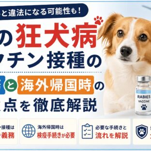 犬の狂犬病ワクチン接種は義務！知らないと罰則も｜海外帰国時の手続きも完全解説