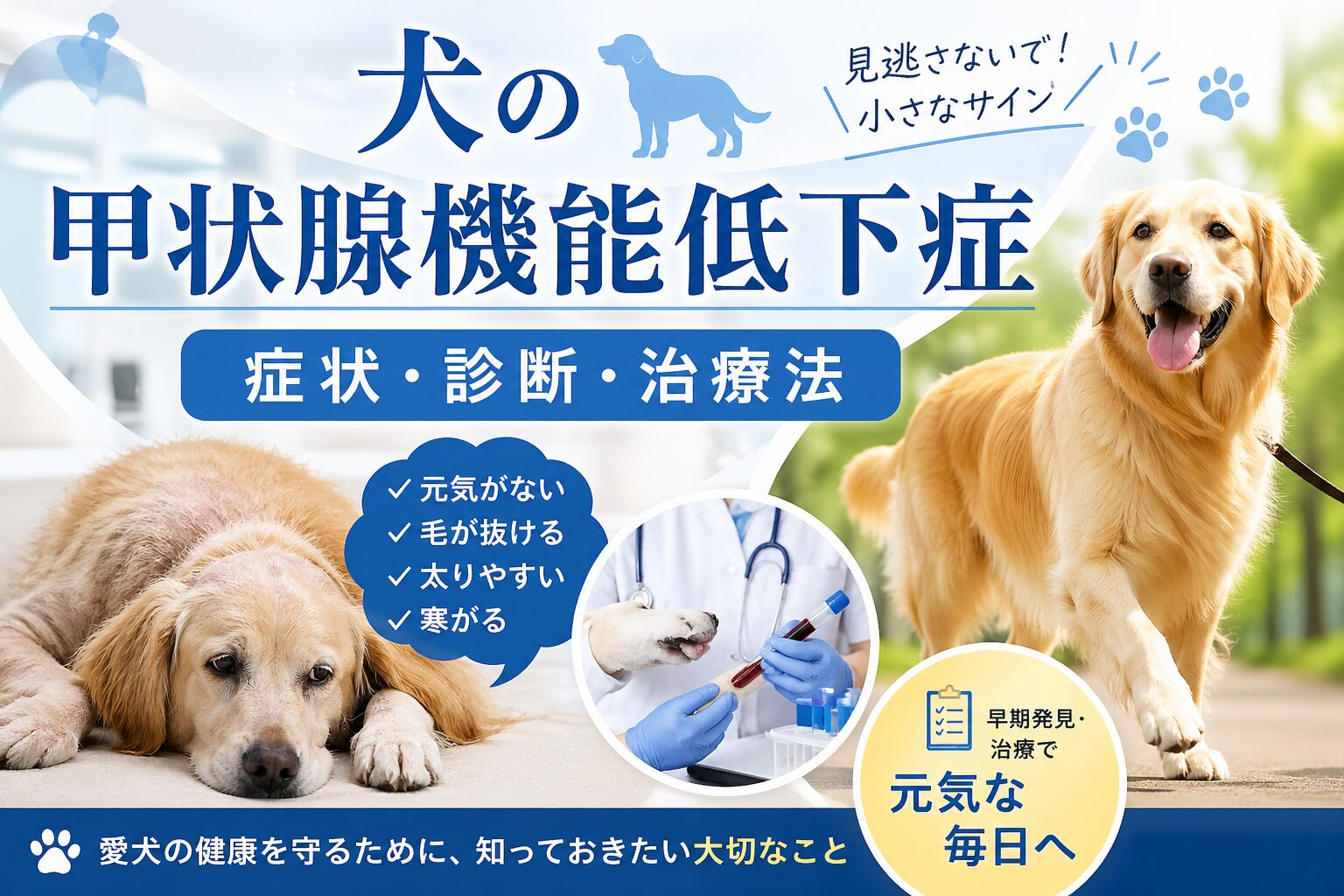 犬の甲状腺機能低下症とは