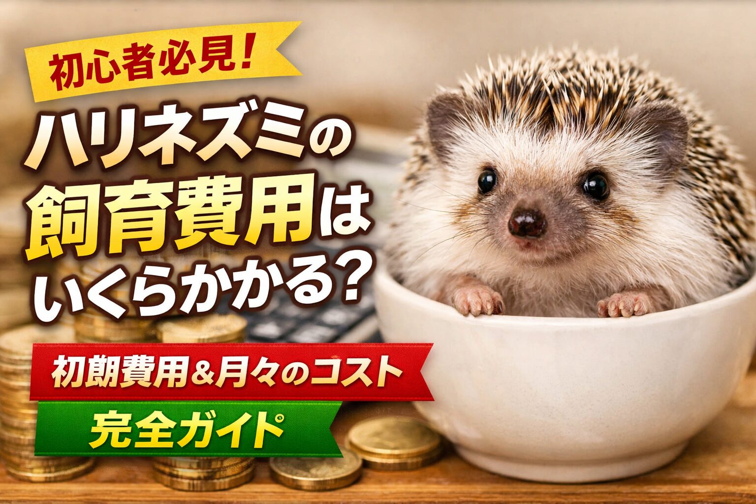 ハリネズミの飼育費用はいくらかかる？